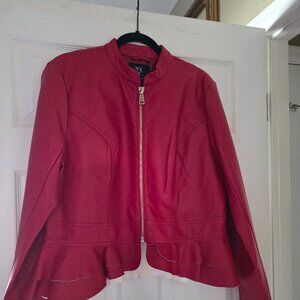 New York and Company-L Red pleather jacket